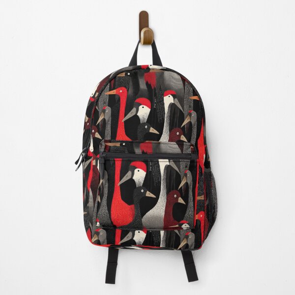 Item preview, Exotic Black Birds with Red Beaks Pattern designed and sold by Piotrek0001.
