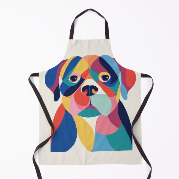 Item preview, Colorful dog art in modern design designed and sold by anytka.