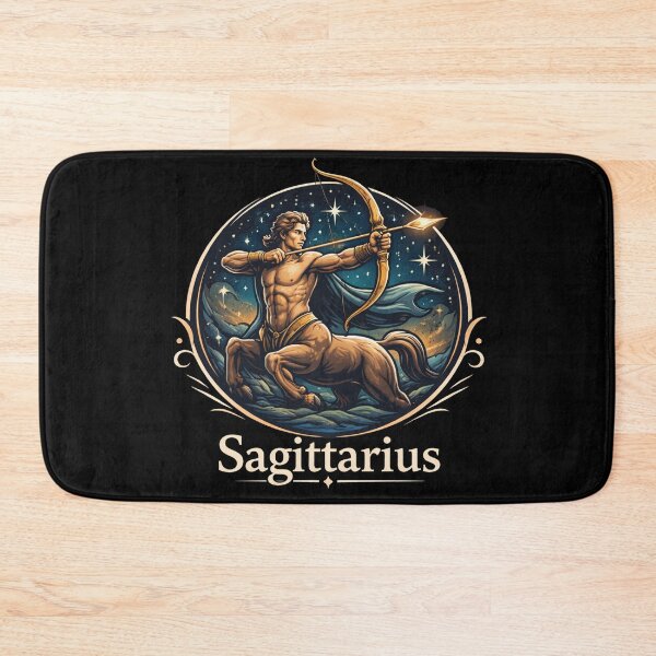 Item preview, Sagittarius Zodiac Centaur Archer Illustration – Elegant Astrology Sign Art, Celestial Night Sky, Golden Sagittarius Design designed and sold by Kiziorq.