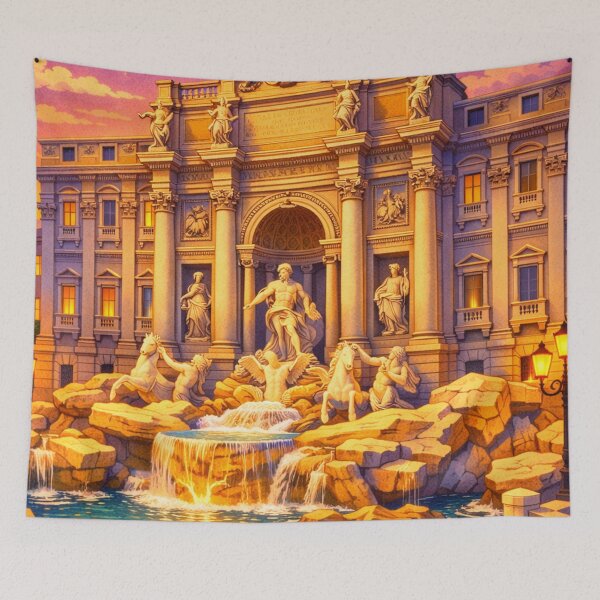 Item preview, Trevi Fountain Rome  - Iconic Italian Landmarks  designed and sold by MatthewHeights.