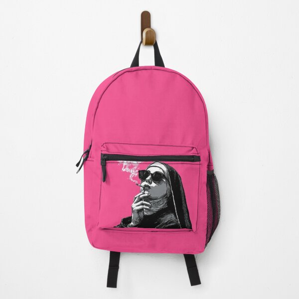 Item preview, Woman smoking on pink backdrop designed and sold by anytka.