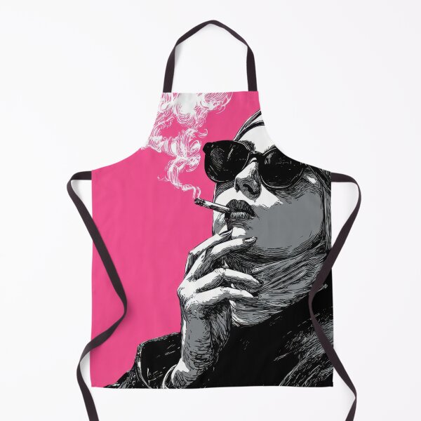 Item preview, Woman smoking on pink backdrop designed and sold by anytka.
