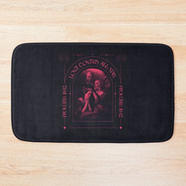 Item preview, Love Covers All Sins Proverbs 10:12 – Christian Family Prayer Art designed and sold by WellspringXflow.