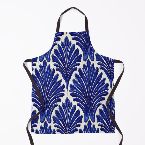 Item preview, Large Blue Abstract Tropical Leaf Motif Pattern designed and sold by Piotrek0001.