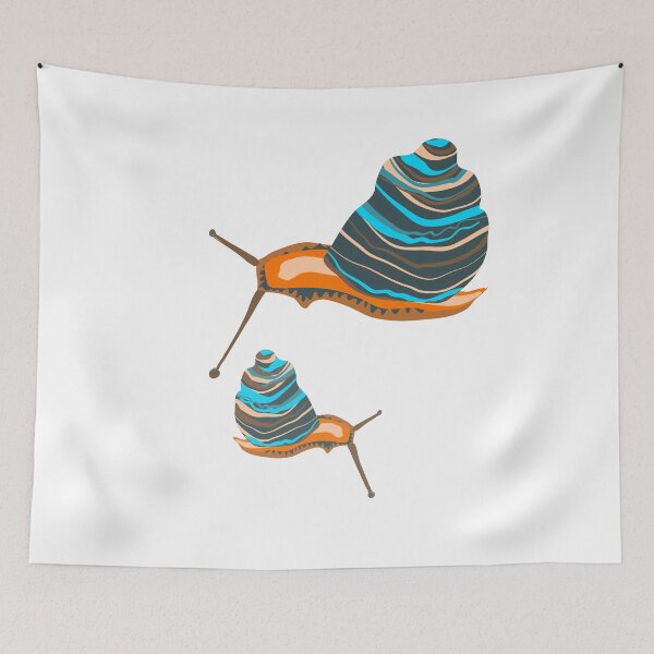 Item preview, Colorful Decorative Snails — Abstract Vector Illustration designed and sold by ArtKseniia.