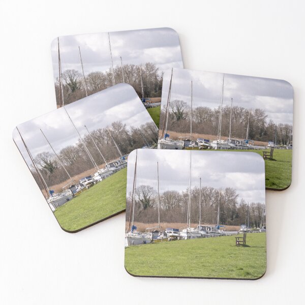 Item preview, Boats moored in Upton Dyke, Norfolk designed and sold by yackers1.