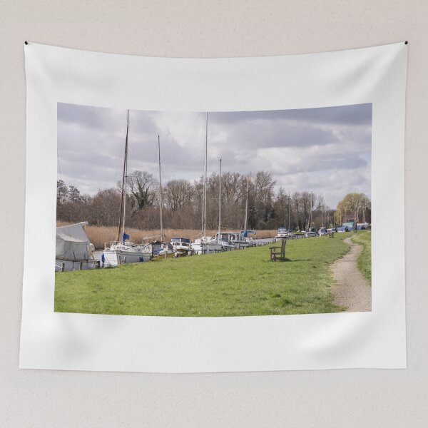 Item preview, Boats moored in Upton Dyke, Norfolk designed and sold by yackers1.