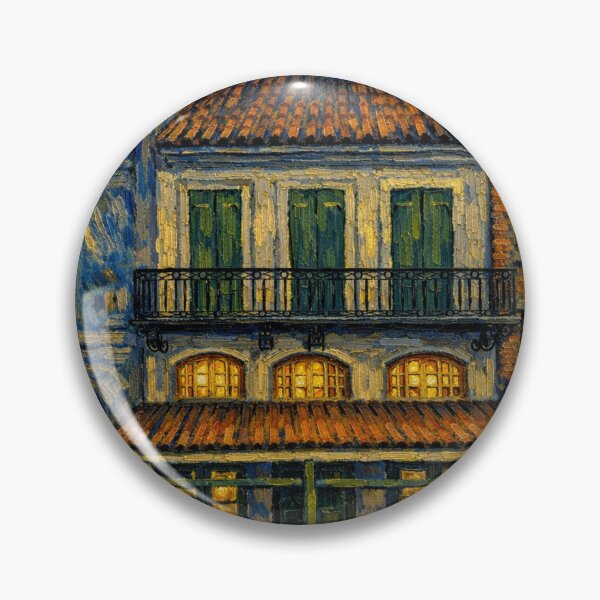 Item preview, French Quarter Entresol Building Impressionist Style designed and sold by VCPORA.