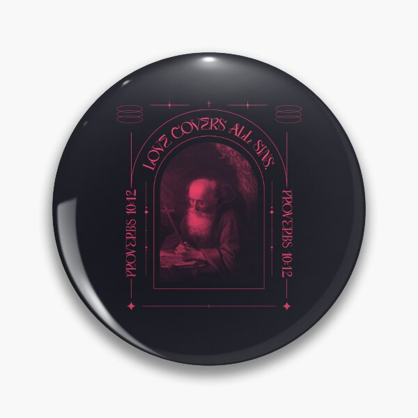 Item preview, Love Covers All Sins Proverbs 10:12 – Old Man and Cross Faith Art designed and sold by WellspringXflow.