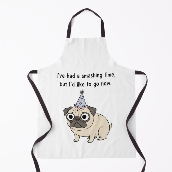 Item preview, Funny Pug Birthday Party "I've Had A Smashing Time" Design. designed and sold by The-T-In-Retro.