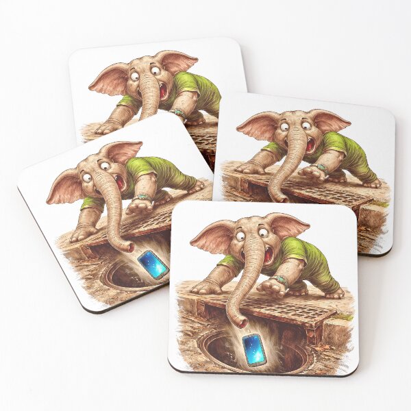Item preview, Elephant Dropping Sticker – Funny Animal Fail Art designed and sold by Felixuss.
