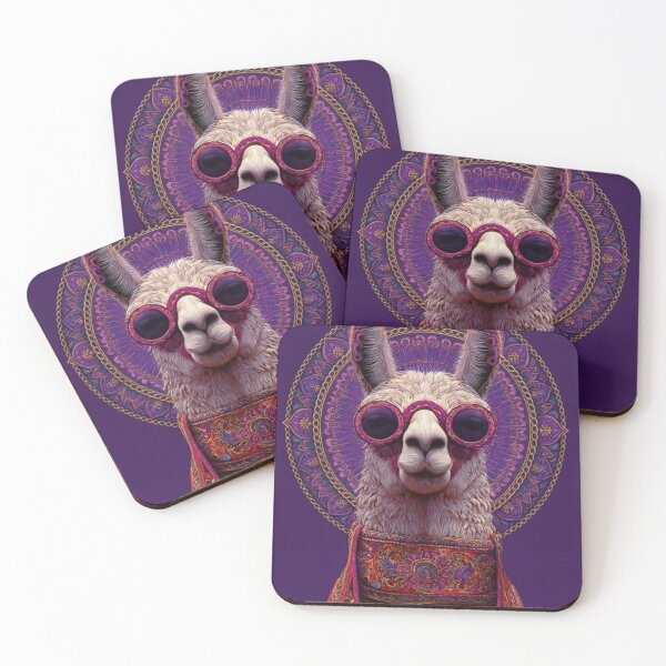 Item preview, Cool Llama with Glasses – Funny Trendy Animal Art designed and sold by velvetskyco.