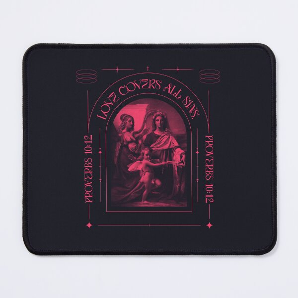 Item preview, Love Covers All Sins Proverbs 10:12 – Harpist and Cherub Angelic Art designed and sold by WellspringXflow.
