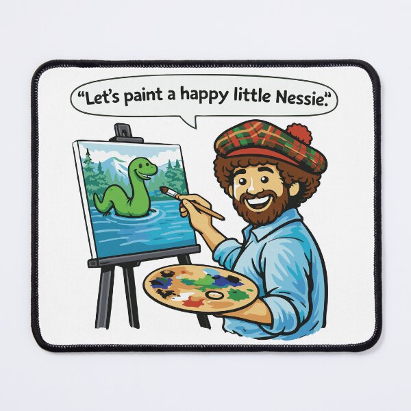 Item preview, Let's paint a happy little Nessie. designed and sold by TaraGbear.