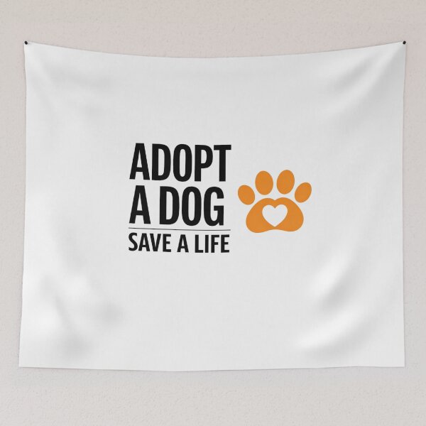 Item preview, Adopt A Dog Save A Life Shirt – Dog Rescue Paw Print Design designed and sold by Designs That Speak ✨.