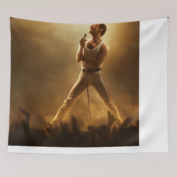 Item preview, Freddie Mercury Live Stage Power Golden Icon Rock Legend Performance Art designed and sold by SHOCAMPOS DESIGNS .