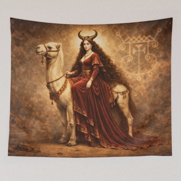 Item preview, Gremory Demon Queen, Goetia Spirit on Camel, Occult Sigil Art, Dark Goddess, Infernal Royalty, Gothic Vintage Illustration designed and sold by MoonlitCatacomb.