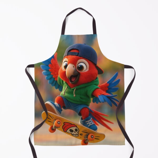 Item preview, Skater Scarlet Macaw designed and sold by Sillytoe.