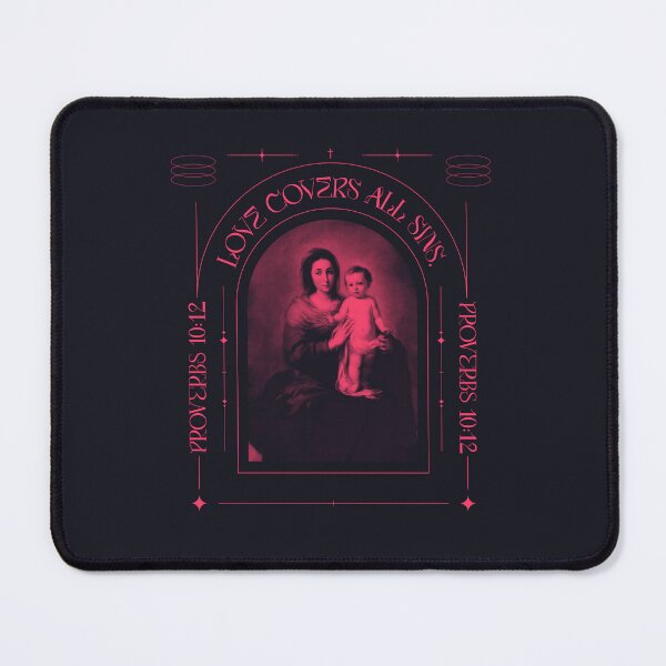 Item preview, Love Covers All Sins Proverbs 10:12 – Virgin Mary and Baby Jesus Art designed and sold by WellspringXflow.