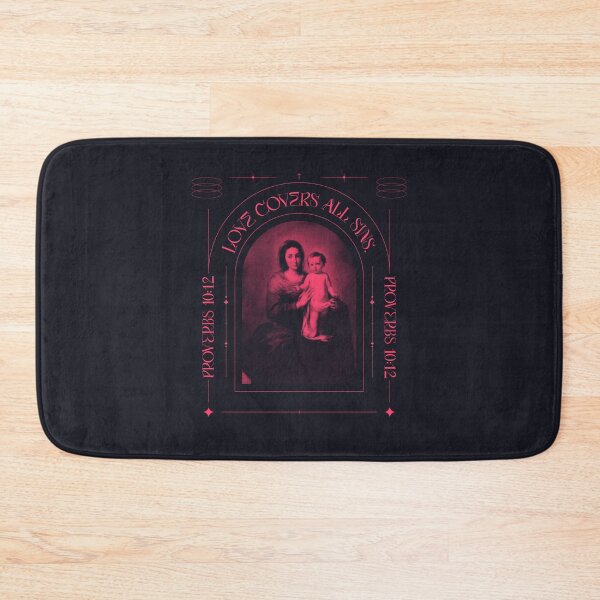 Item preview, Love Covers All Sins Proverbs 10:12 – Virgin Mary and Baby Jesus Art designed and sold by WellspringXflow.