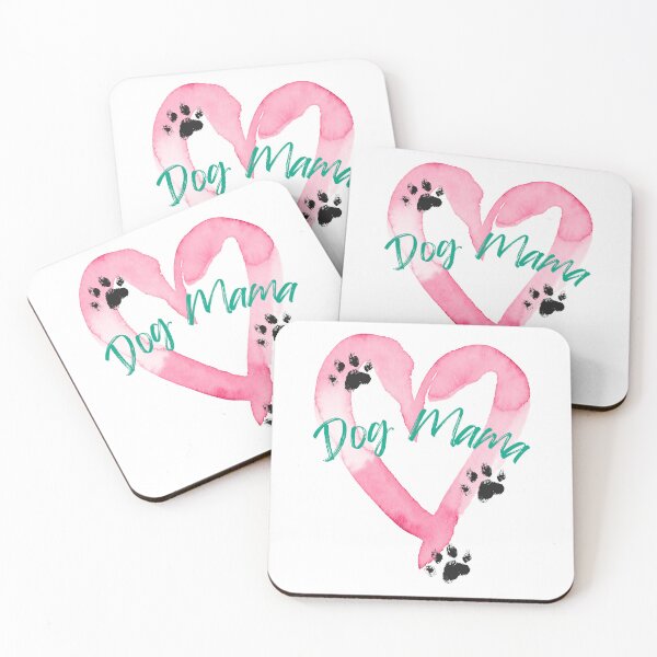 Item preview, Dog Mama Watercolor Heart – Cute Paw Print Pet Lover Design designed and sold by ARTNagashART.