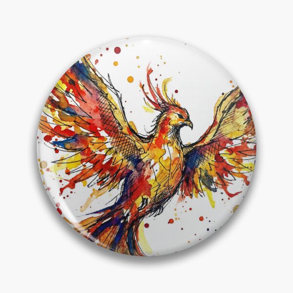 Item preview, Abstract Colorful Phoenix Watercolor Art designed and sold by Printpix.