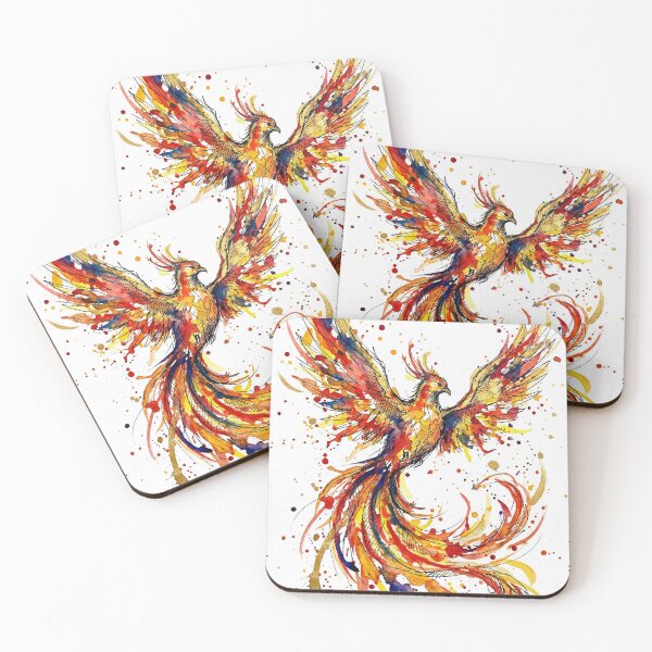 Item preview, Abstract Colorful Phoenix Watercolor Art designed and sold by Printpix.