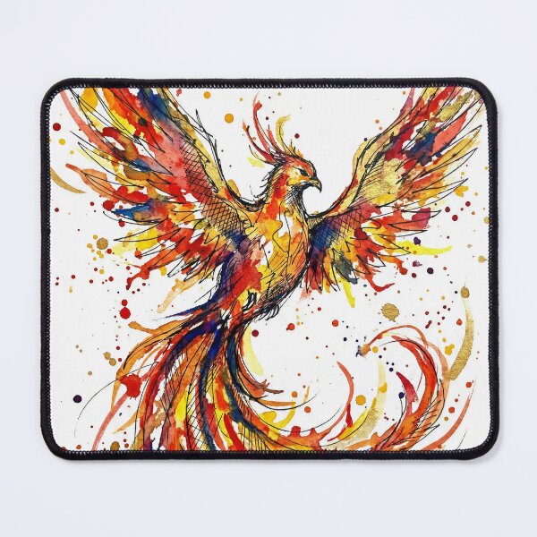 Item preview, Abstract Colorful Phoenix Watercolor Art designed and sold by Printpix.