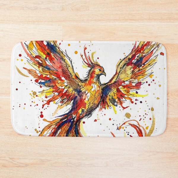 Item preview, Abstract Colorful Phoenix Watercolor Art designed and sold by Printpix.