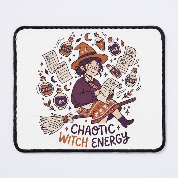 Item preview, Chaotic Witch Energy ADHD Sticker Funny Neurodivergent Witch Gift Kawaii Witchy designed and sold by joaopaulosico.