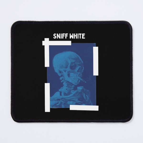 Item preview, Sniff White Vincent Van Gogh Smoking Skeleton designed and sold by thecooltable.