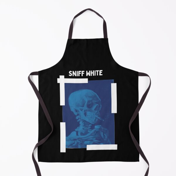 Item preview, Sniff White Vincent Van Gogh Smoking Skeleton designed and sold by thecooltable.