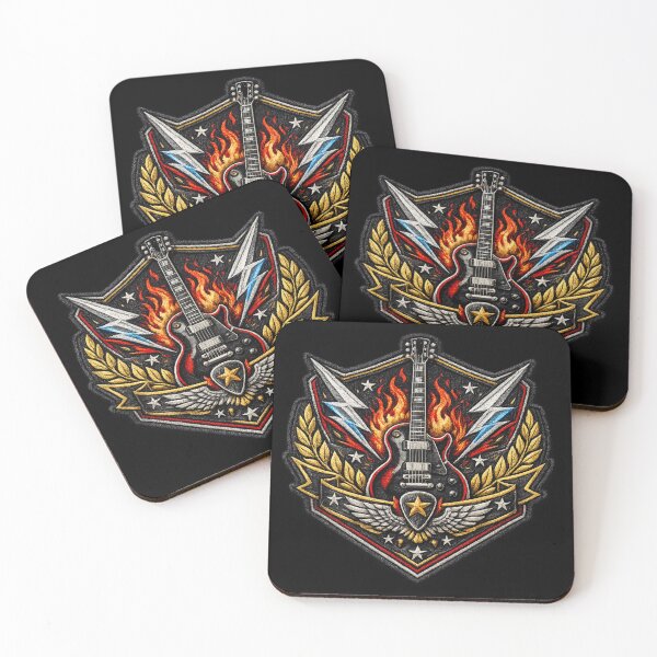 Item preview, Guitar Slayer Merit Patch – Legendary Rock Badge designed and sold by ThoughtsInTheOpen.