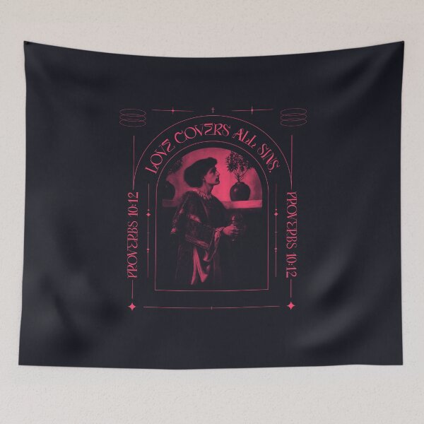 Item preview, Love Covers All Sins Proverbs 10:12 – Young Bishop Spiritual Vocation Art designed and sold by WellspringXflow.