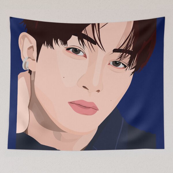 Item preview, Mark Lee NCT 127 in a stunning vector Digital Art portrait designed and sold by Aome22.