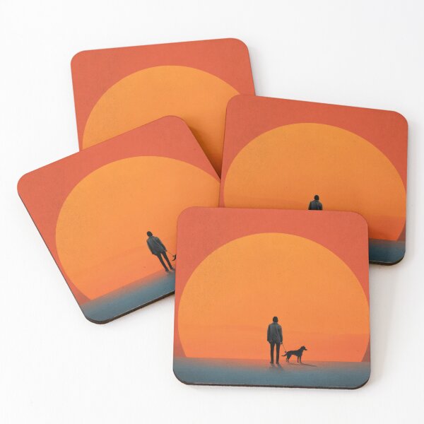 Item preview, Boy and dog watching sunset together designed and sold by anytka.
