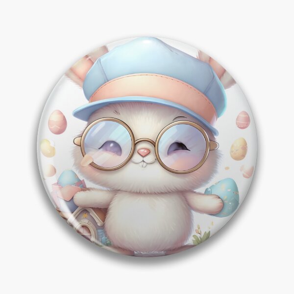 Item preview, Kawaii Easter Bunny Postman – Cute Spring Mail Delivery Illustration designed and sold by SmartyWonders.
