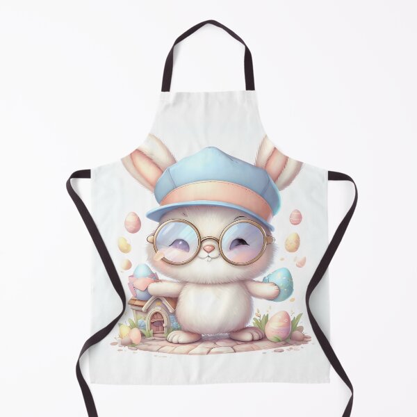 Item preview, Kawaii Easter Bunny Postman – Cute Spring Mail Delivery Illustration designed and sold by SmartyWonders.