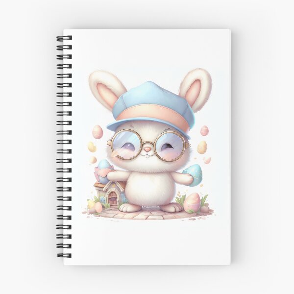 Item preview, Kawaii Easter Bunny Postman – Cute Spring Mail Delivery Illustration designed and sold by SmartyWonders.
