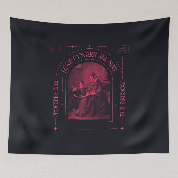 Item preview, Love Covers All Sins Proverbs 10:12 – Nun Teaching Children Bible Art designed and sold by WellspringXflow.