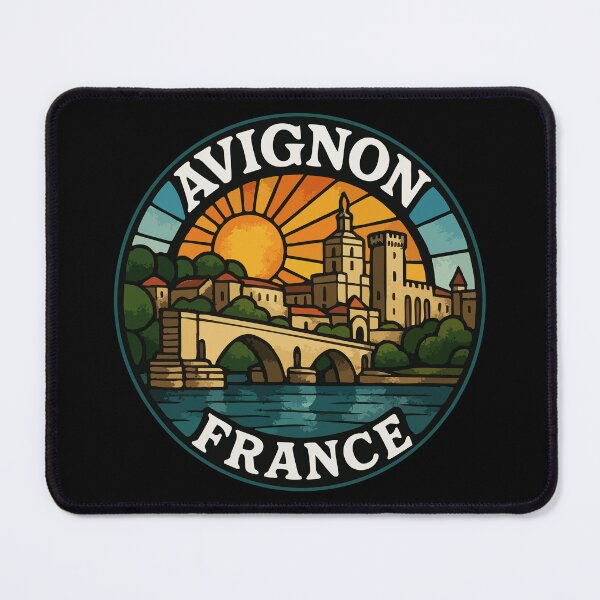 Item preview, Avignon France Stained Glass Art designed and sold by TomFrontierArt.