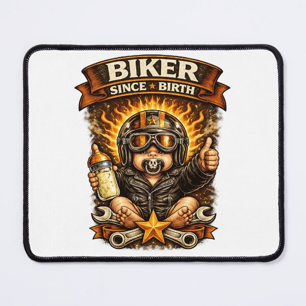 Item preview, Biker Since Birth – Funny Baby Biker Design | Retro Motorcycle Gift | Vintage Biker T-Shirt, Clothes designed and sold by MartinioArtStudio.