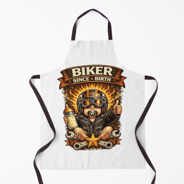 Item preview, Biker Since Birth – Funny Baby Biker Design | Retro Motorcycle Gift | Vintage Biker T-Shirt, Clothes designed and sold by MartinioArtStudio.
