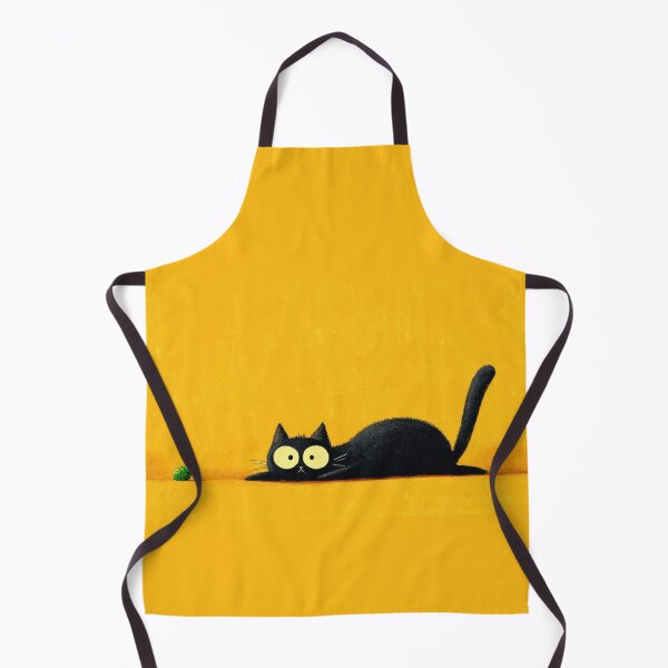 Item preview, Black cat plays with green ball designed and sold by anytka.
