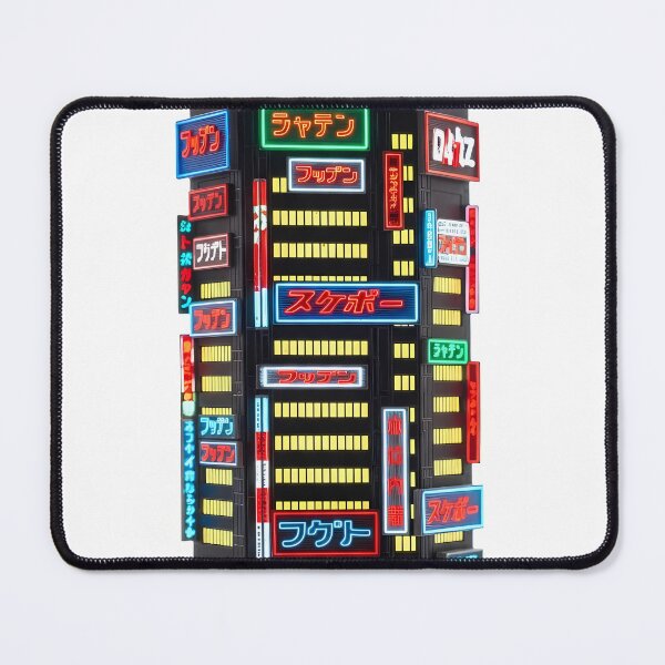 Item preview, Cyberpunk Neon Skyscraper - Futuristic City Skyline Art designed and sold by powersunlight.