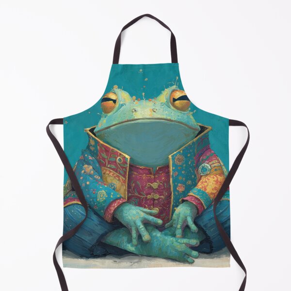 Item preview, Frog sits with dragonfly nearby designed and sold by anytka.