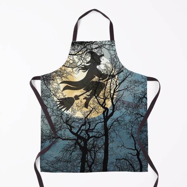 Item preview, witch flying over a full moon designed and sold by Diseño que alegran tu día.
