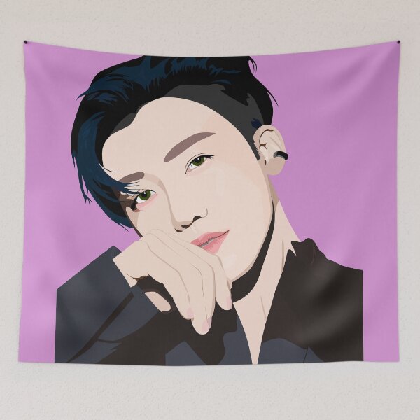Item preview, Jaemin NCT Dream in a stunning vector Digital Art portrait designed and sold by Aome22.