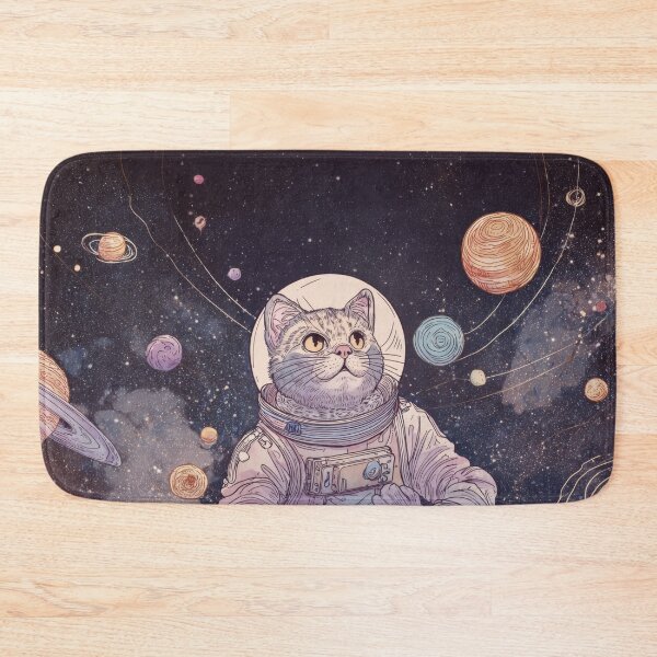 Item preview, Cat in space explores new worlds designed and sold by anytka.