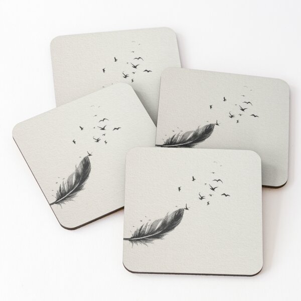 Item preview, Feather and birds take flight in art designed and sold by anytka.